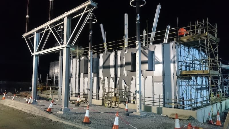 an acoustic enclosure in construction